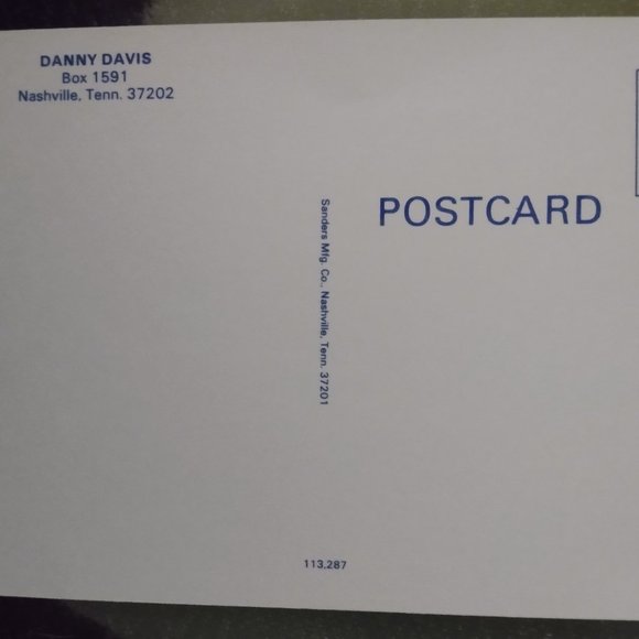 Danny Davis postcard - Picture 2 of 2